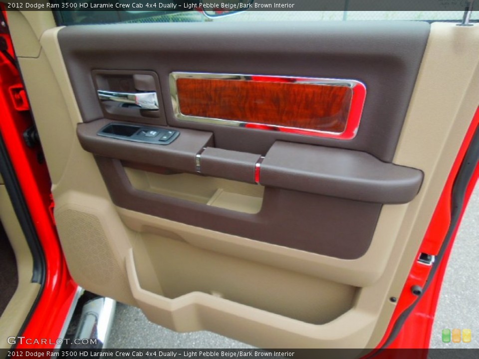 Light Pebble Beige/Bark Brown Interior Door Panel for the 2012 Dodge Ram 3500 HD Laramie Crew Cab 4x4 Dually #67947931