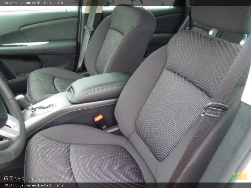 Black Interior Front Seat for the 2012 Dodge Journey SE #67948070
