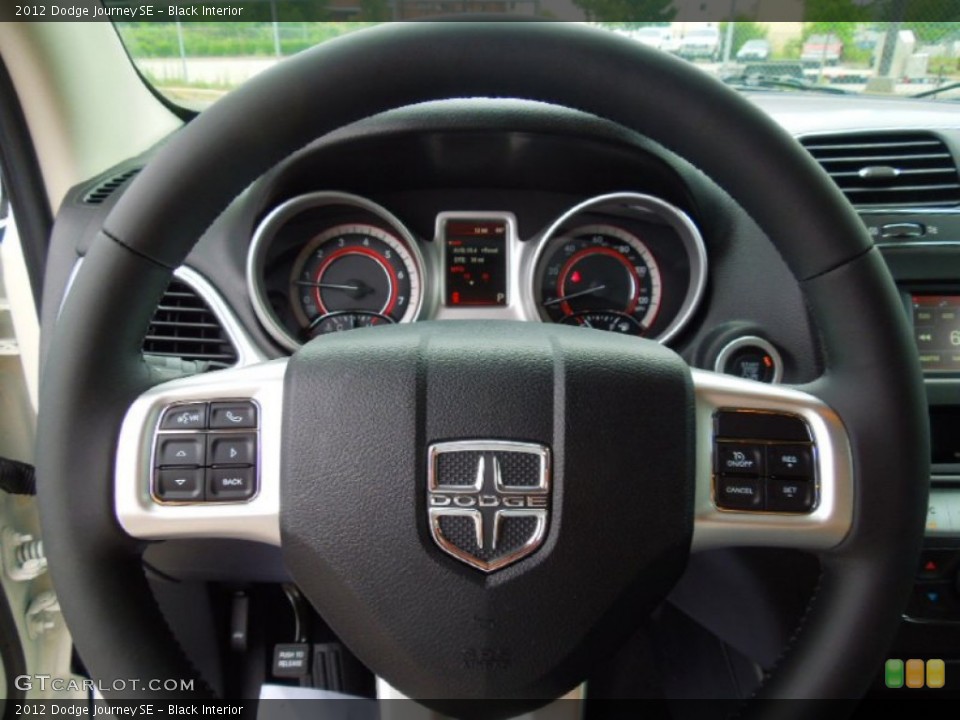 Black Interior Steering Wheel for the 2012 Dodge Journey SE #67948124