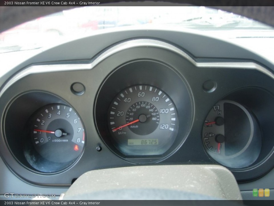 Gray Interior Gauges for the 2003 Nissan Frontier XE V6 Crew Cab 4x4 #67948205