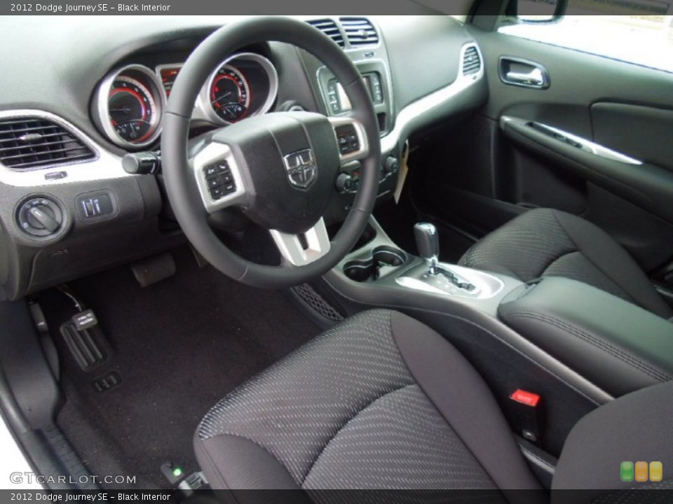 Black 2012 Dodge Journey Interiors