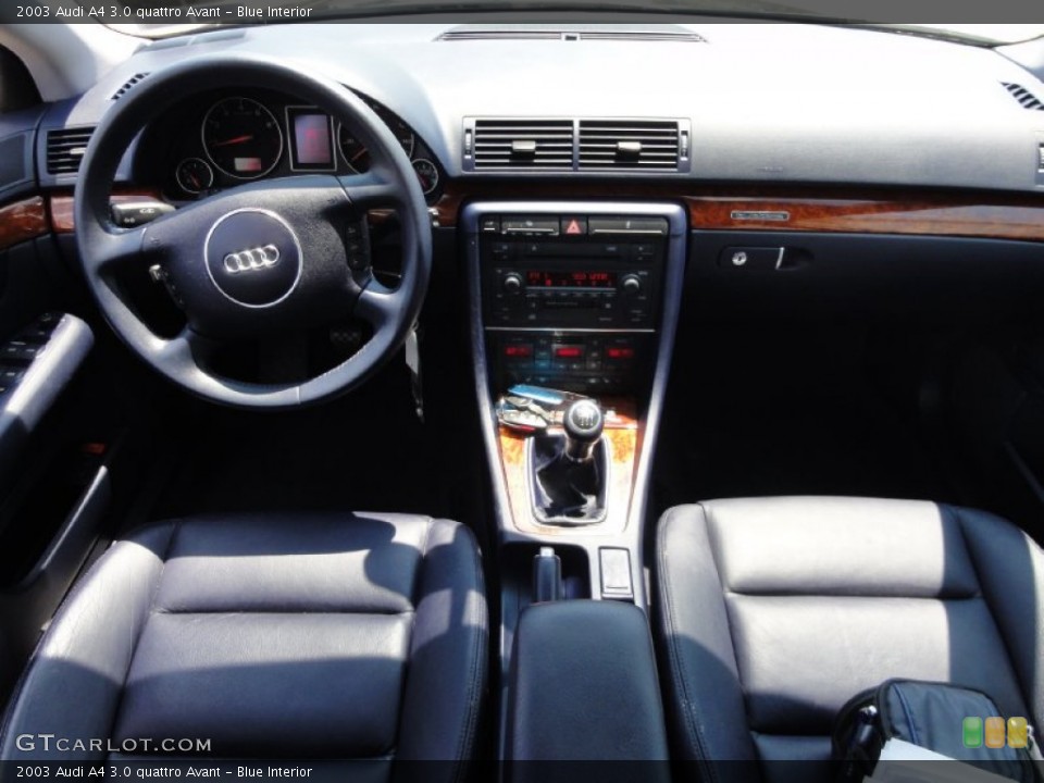 Blue Interior Dashboard for the 2003 Audi A4 3.0 quattro Avant #67948502