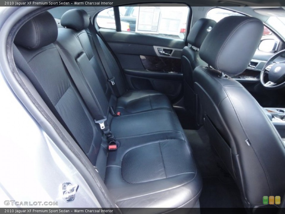 Warm Charcoal Interior Rear Seat for the 2010 Jaguar XF Premium Sport Sedan #67948865
