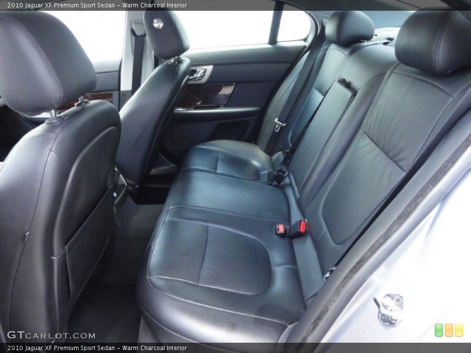 Warm Charcoal Interior Rear Seat for the 2010 Jaguar XF Premium Sport Sedan #67948883