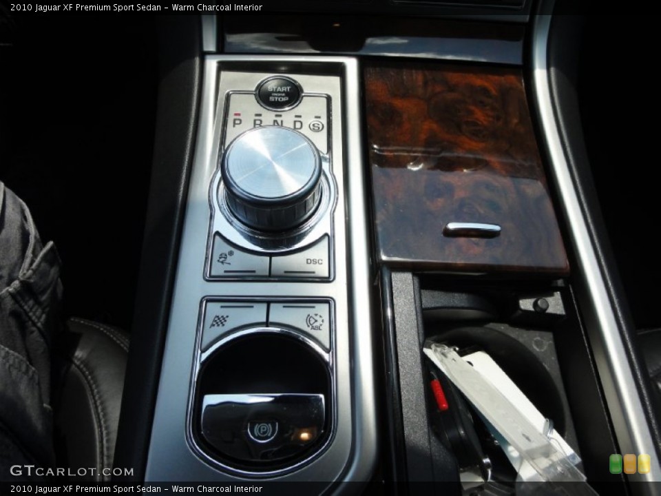 Warm Charcoal Interior Transmission for the 2010 Jaguar XF Premium Sport Sedan #67949009