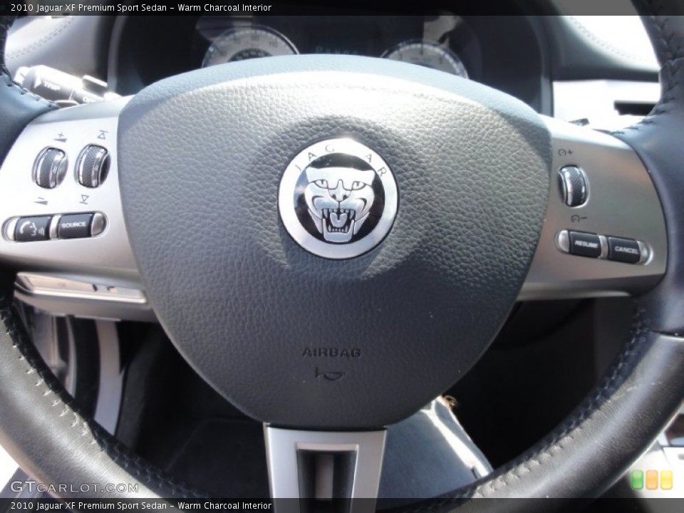 Warm Charcoal Interior Controls for the 2010 Jaguar XF Premium Sport Sedan #67949036