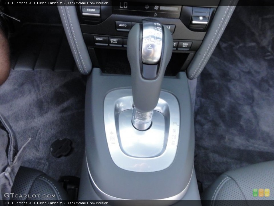 Black/Stone Grey Interior Transmission for the 2011 Porsche 911 Turbo Cabriolet #67950527