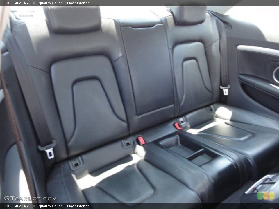 Black Interior Rear Seat for the 2010 Audi A5 2.0T quattro Coupe #67951967