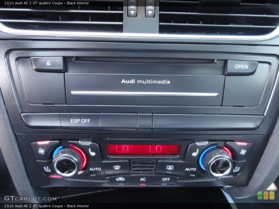 Black Interior Controls for the 2010 Audi A5 2.0T quattro Coupe #67952090