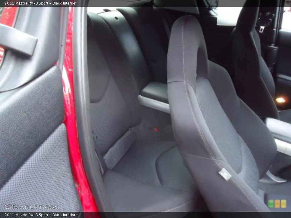 Black Interior Rear Seat for the 2011 Mazda RX-8 Sport #67952620