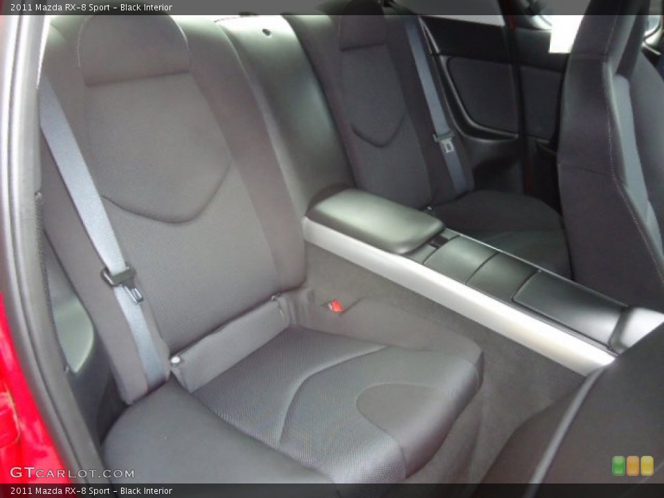 Black Interior Rear Seat for the 2011 Mazda RX-8 Sport #67952624