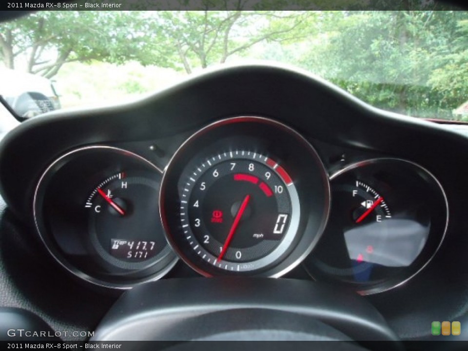 Black Interior Gauges for the 2011 Mazda RX-8 Sport #67952639