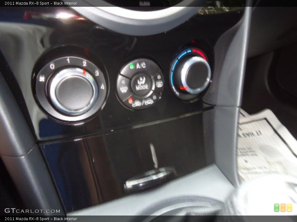 Black Interior Controls for the 2011 Mazda RX-8 Sport #67952669