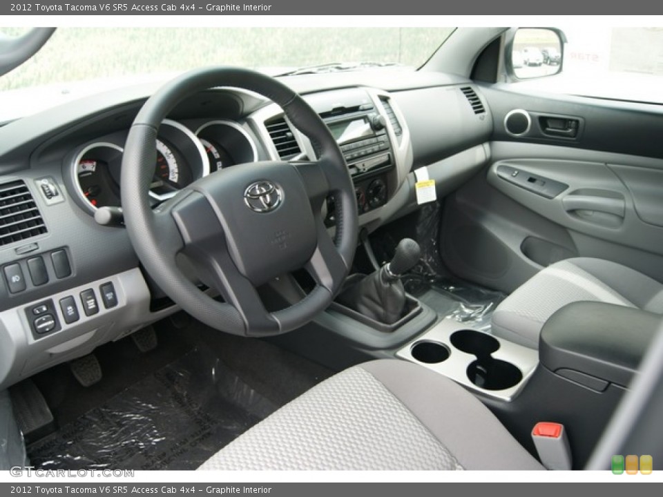 Graphite Interior Prime Interior for the 2012 Toyota Tacoma V6 SR5 Access Cab 4x4 #67953338
