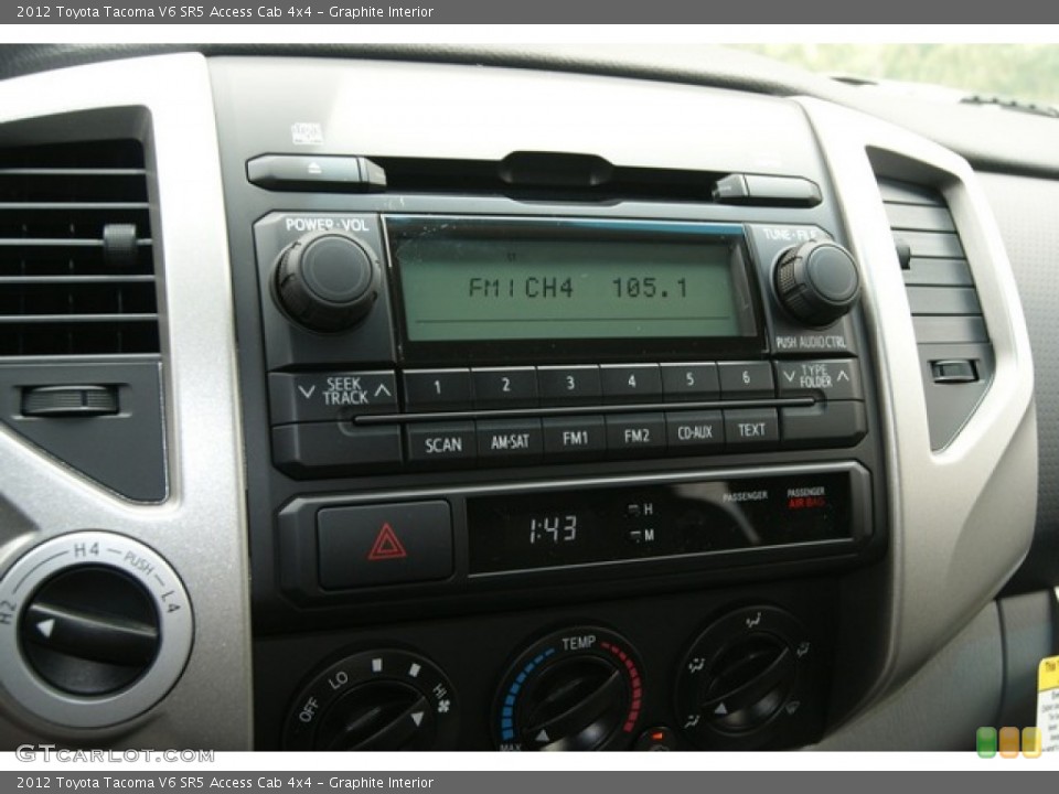 Graphite Interior Audio System for the 2012 Toyota Tacoma V6 SR5 Access Cab 4x4 #67953344