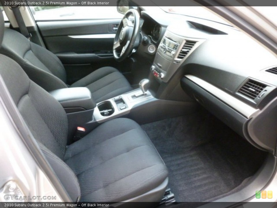 Off Black Interior Photo for the 2010 Subaru Outback 2.5i Premium Wagon #67957154