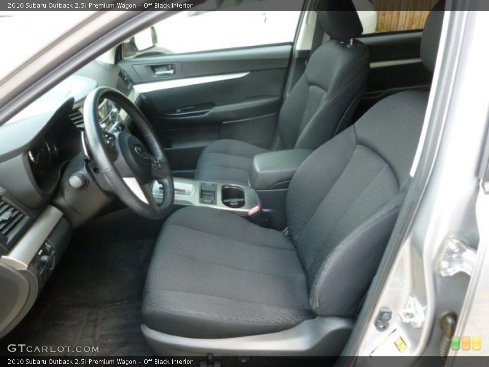 Off Black Interior Photo for the 2010 Subaru Outback 2.5i Premium Wagon #67957172