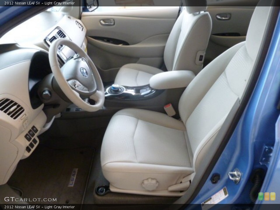 Light Gray Interior Prime Interior for the 2012 Nissan LEAF SV #67957442