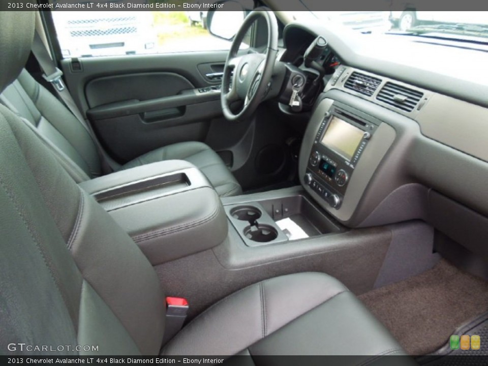 Ebony Interior Photo for the 2013 Chevrolet Avalanche LT 4x4 Black Diamond Edition #67957940