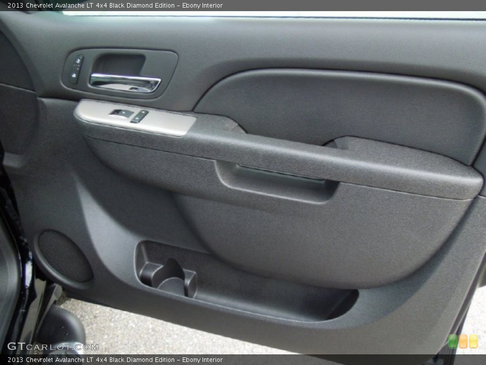 Ebony Interior Door Panel for the 2013 Chevrolet Avalanche LT 4x4 Black Diamond Edition #67957946