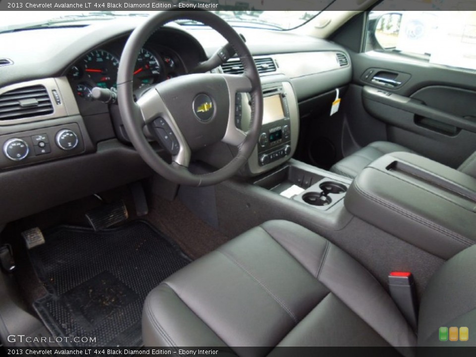 Ebony Interior Prime Interior for the 2013 Chevrolet Avalanche LT 4x4 Black Diamond Edition #67957955
