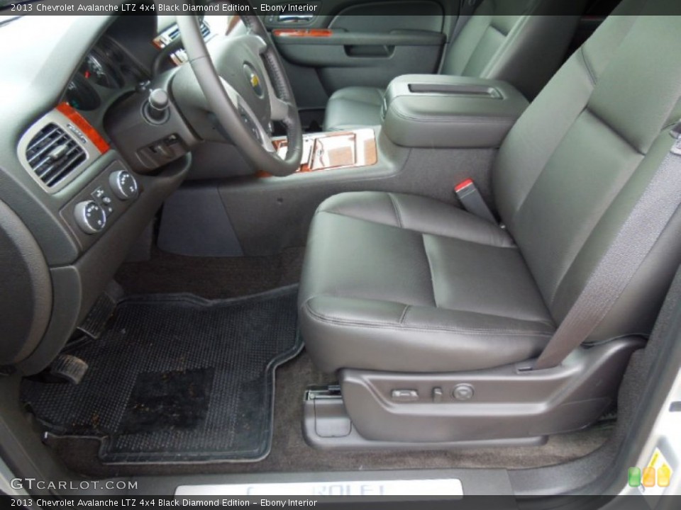Ebony Interior Photo for the 2013 Chevrolet Avalanche LTZ 4x4 Black Diamond Edition #67957979