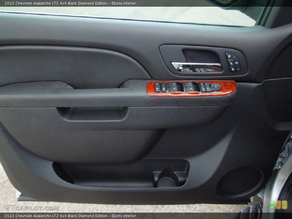 Ebony Interior Door Panel for the 2013 Chevrolet Avalanche LTZ 4x4 Black Diamond Edition #67957985
