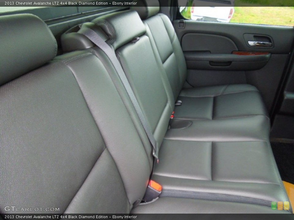 Ebony Interior Rear Seat for the 2013 Chevrolet Avalanche LTZ 4x4 Black Diamond Edition #67958024