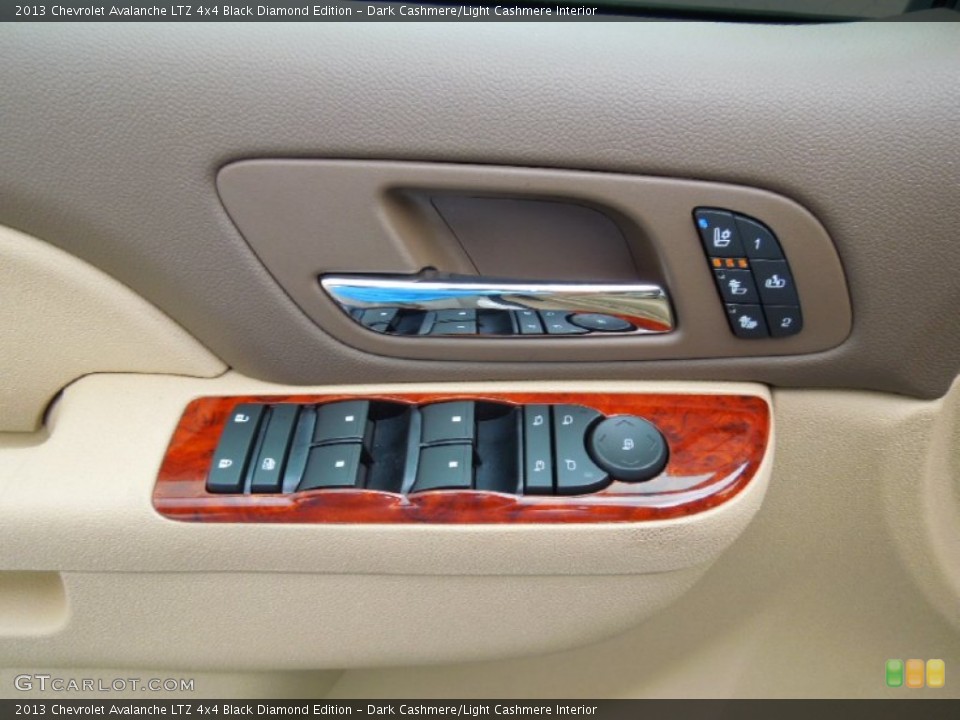 Dark Cashmere/Light Cashmere Interior Controls for the 2013 Chevrolet Avalanche LTZ 4x4 Black Diamond Edition #67958078