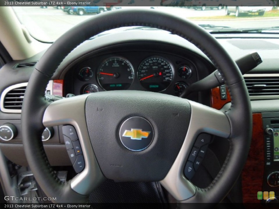 Ebony Interior Steering Wheel for the 2013 Chevrolet Suburban LTZ 4x4 #67958264