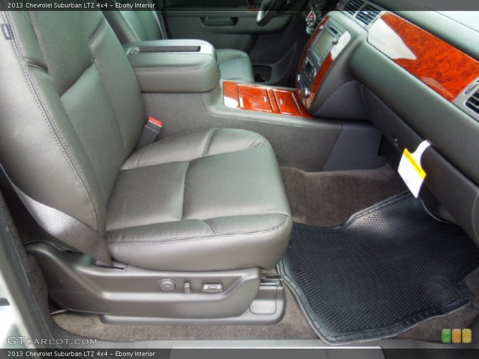 Ebony Interior Front Seat for the 2013 Chevrolet Suburban LTZ 4x4 #67958288