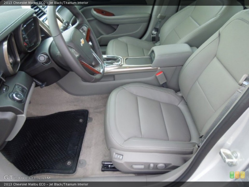Jet Black/Titanium Interior Front Seat for the 2013 Chevrolet Malibu ECO #67958573