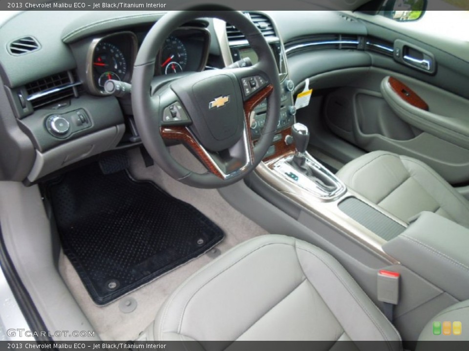 Jet Black/Titanium Interior Prime Interior for the 2013 Chevrolet Malibu ECO #67958630