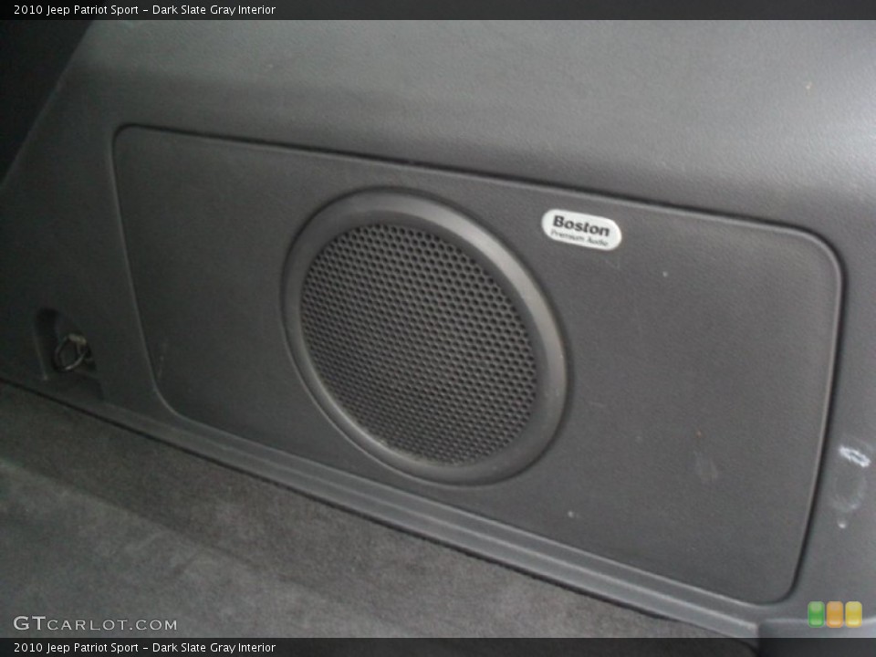 Dark Slate Gray Interior Audio System for the 2010 Jeep Patriot Sport #67959230