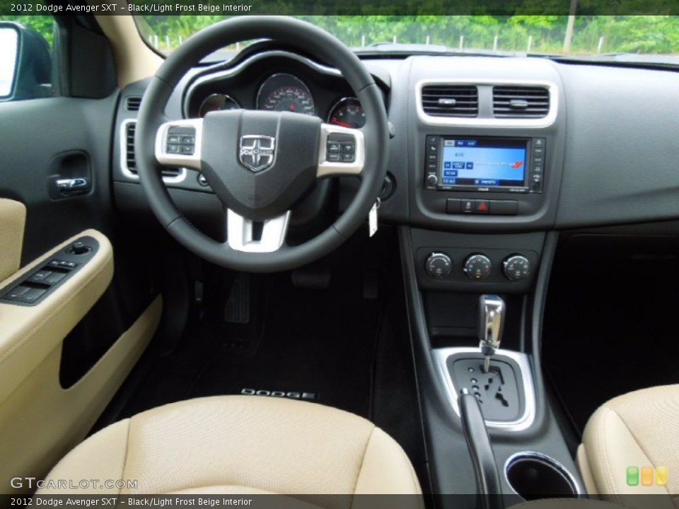 Black/Light Frost Beige Interior Dashboard for the 2012 Dodge Avenger SXT #67959671