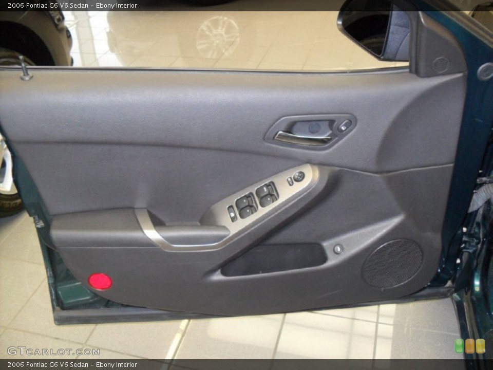 Ebony Interior Door Panel for the 2006 Pontiac G6 V6 Sedan #67960160