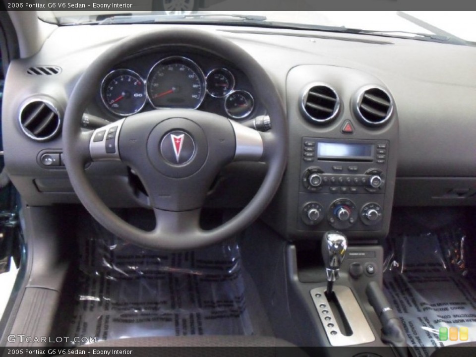 Ebony Interior Dashboard for the 2006 Pontiac G6 V6 Sedan #67960190