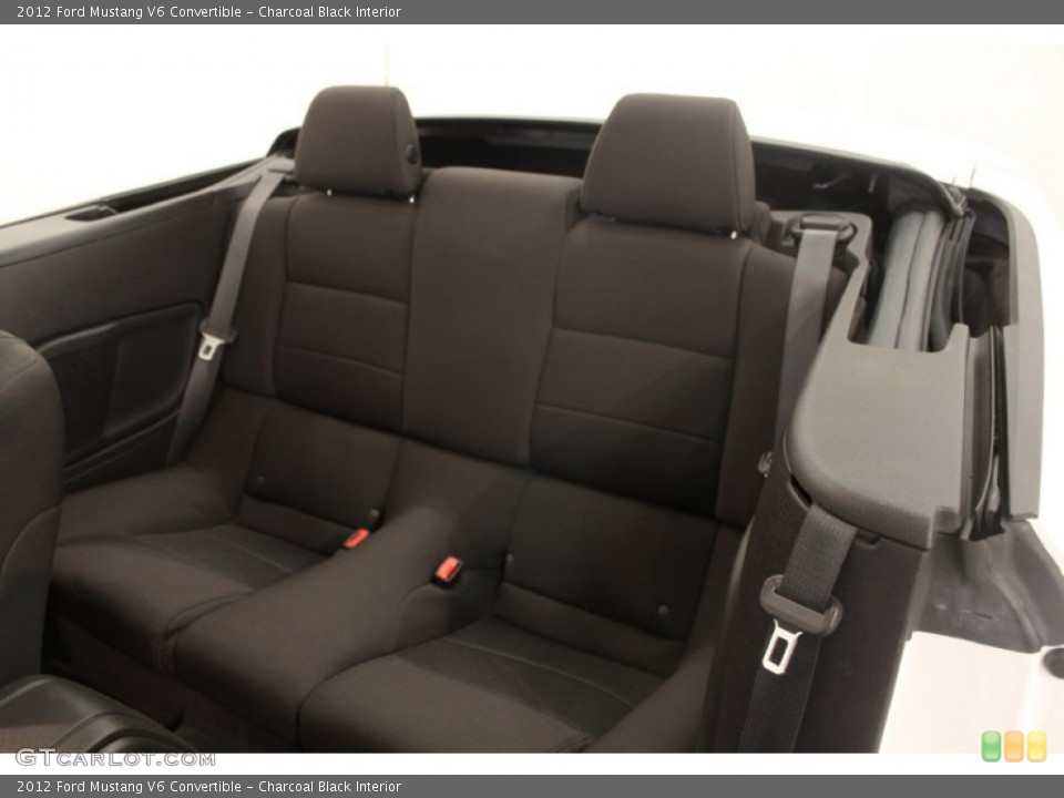 Charcoal Black Interior Rear Seat for the 2012 Ford Mustang V6 Convertible #67960337