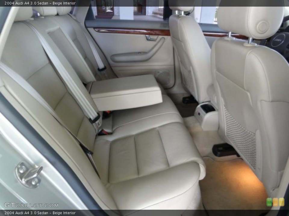 Beige Interior Rear Seat for the 2004 Audi A4 3.0 Sedan #67963039