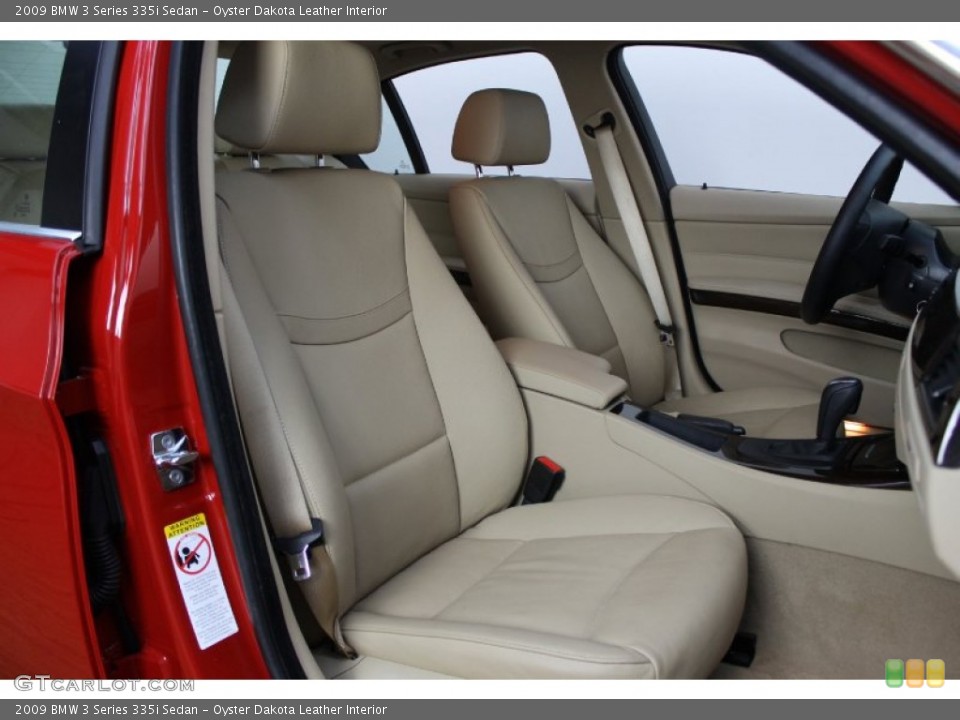 Oyster Dakota Leather Interior Front Seat for the 2009 BMW 3 Series 335i Sedan #67967965
