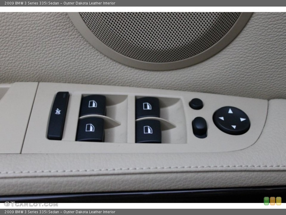 Oyster Dakota Leather Interior Controls for the 2009 BMW 3 Series 335i Sedan #67968028