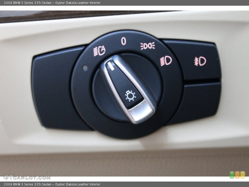 Oyster Dakota Leather Interior Controls for the 2009 BMW 3 Series 335i Sedan #67968036