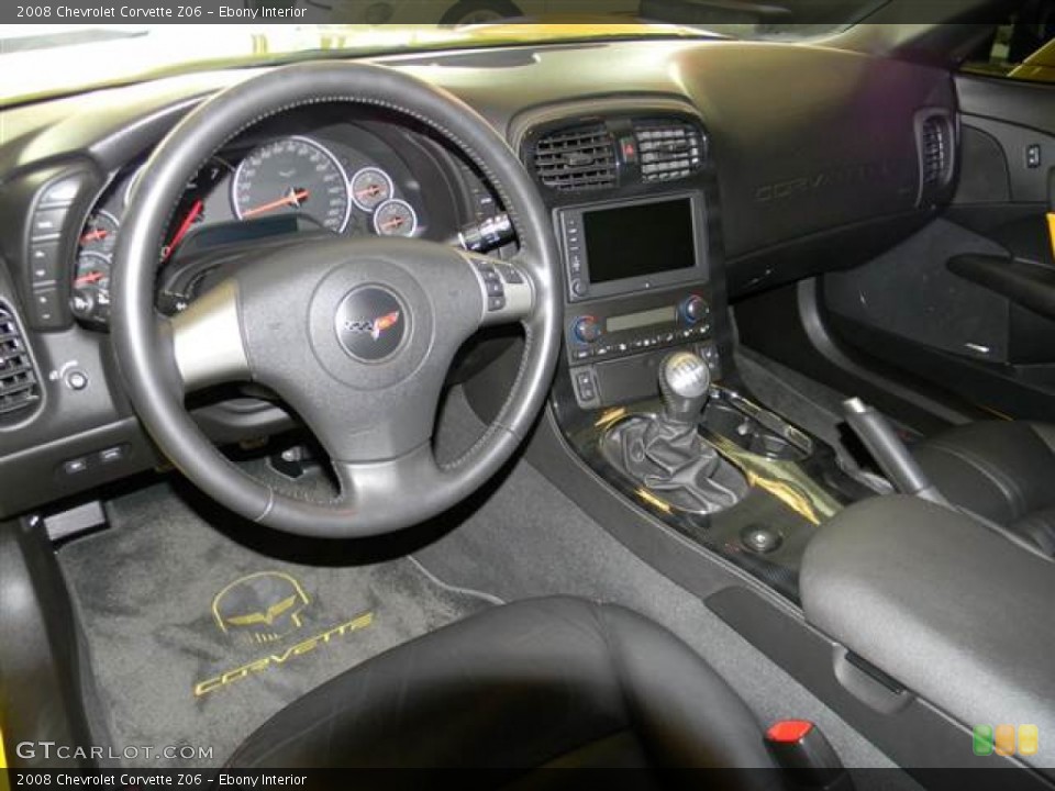 Ebony Interior Prime Interior for the 2008 Chevrolet Corvette Z06 #67970629