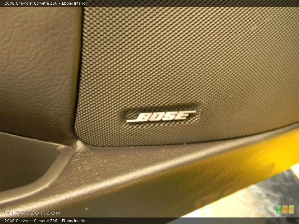 Ebony Interior Audio System for the 2008 Chevrolet Corvette Z06 #67970653