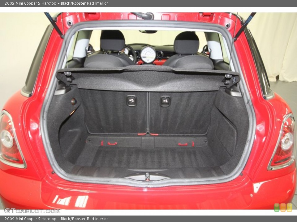 Black/Rooster Red Interior Trunk for the 2009 Mini Cooper S Hardtop #67972069