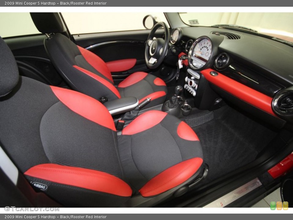 Black/Rooster Red Interior Front Seat for the 2009 Mini Cooper S Hardtop #67972081