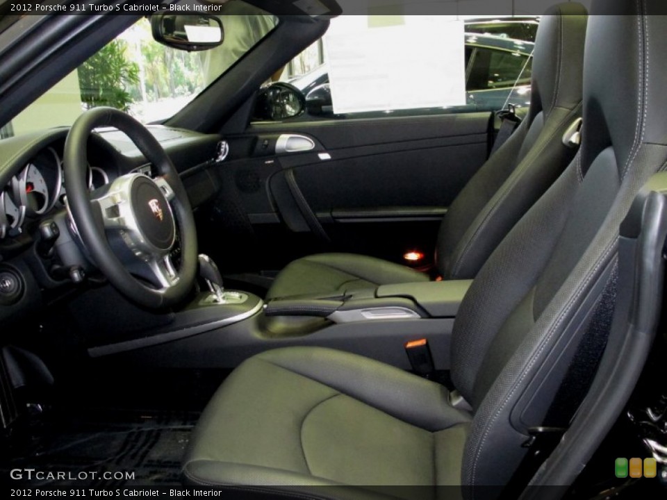 Black Interior Photo for the 2012 Porsche 911 Turbo S Cabriolet #67975054