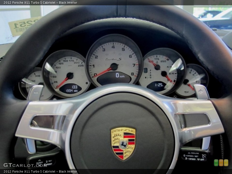 Black Interior Gauges for the 2012 Porsche 911 Turbo S Cabriolet #67975087