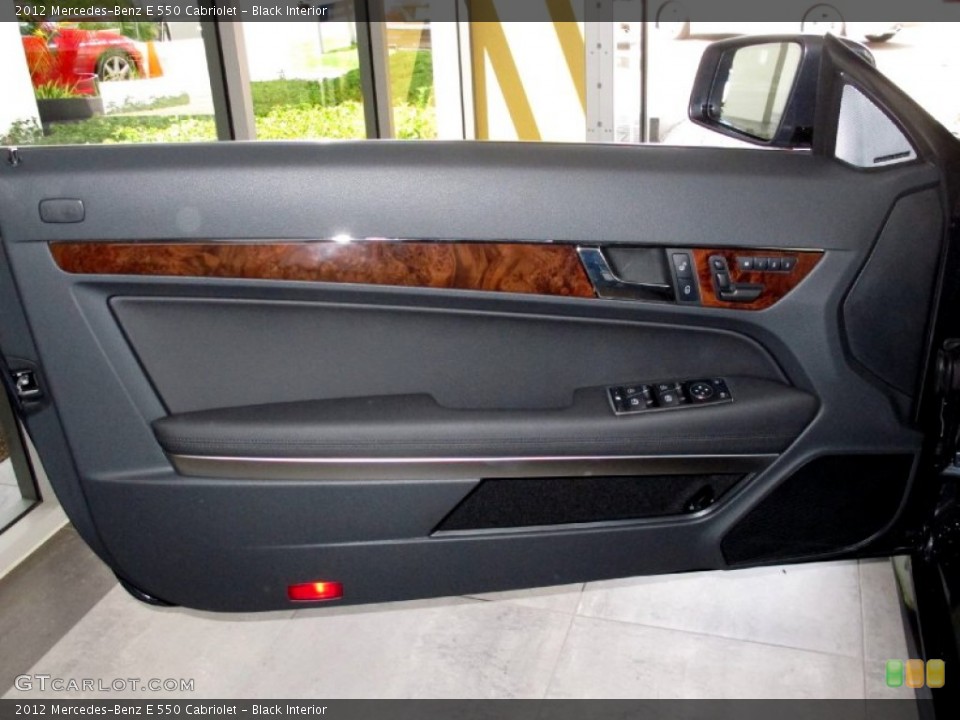 Black Interior Door Panel for the 2012 Mercedes-Benz E 550 Cabriolet #67975168