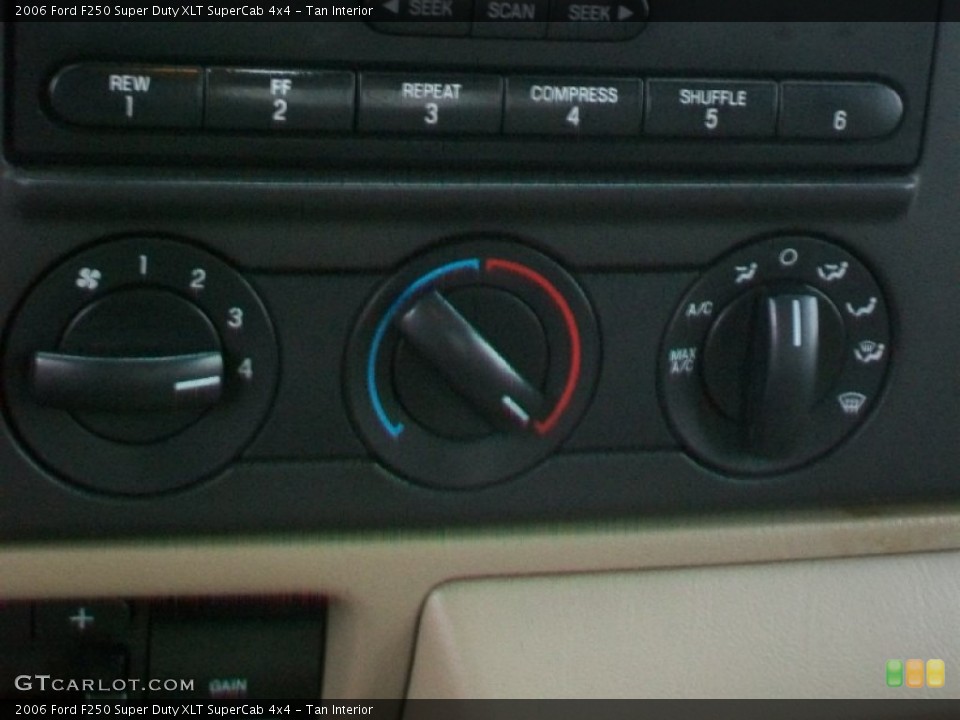 Tan Interior Controls for the 2006 Ford F250 Super Duty XLT SuperCab 4x4 #67976065